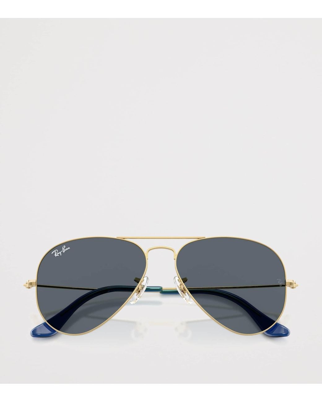 Ray-Ban Gray Metal Original Aviator Sunglasses