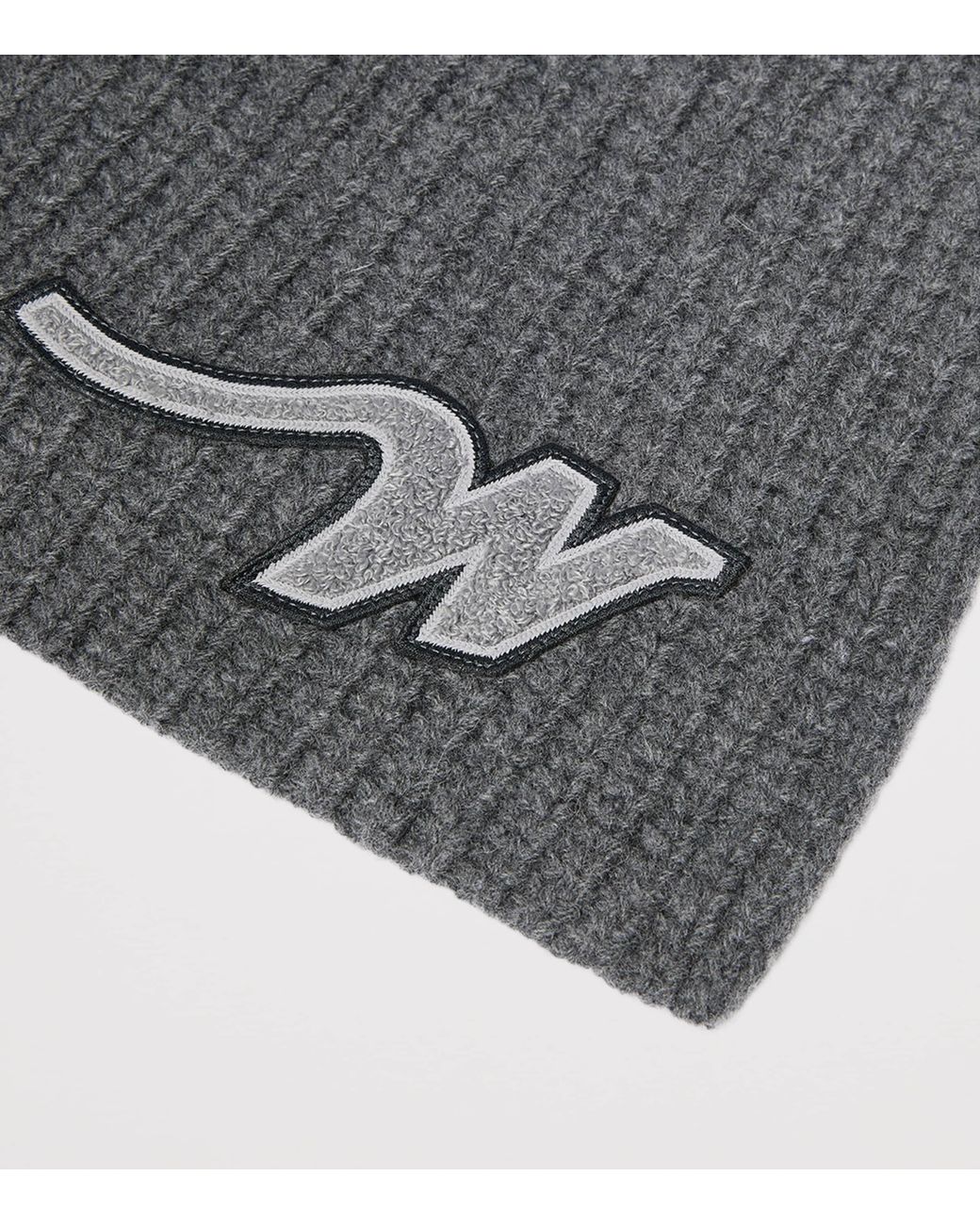 Weekend by Maxmara Gray Virgin Wool Initial Scarf