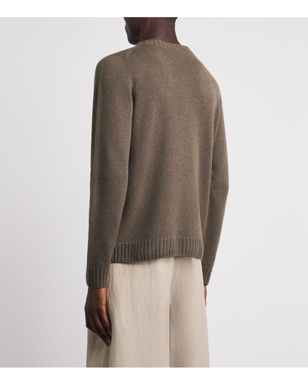John Smedley Brown Recycled Cashmere-Wool Norfolk Sweater for men
