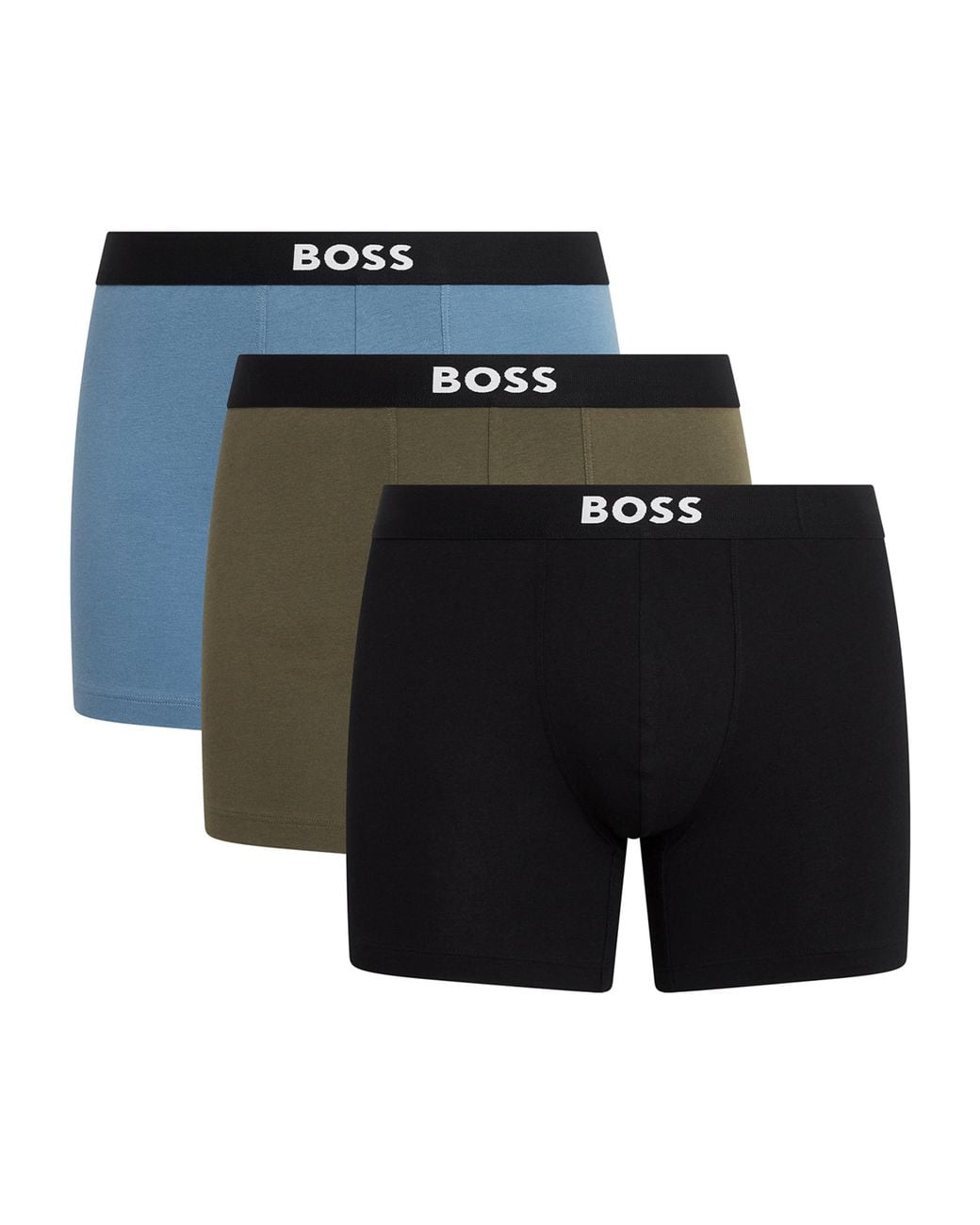 Boss Black Stretch-Cotton One Trunks for men