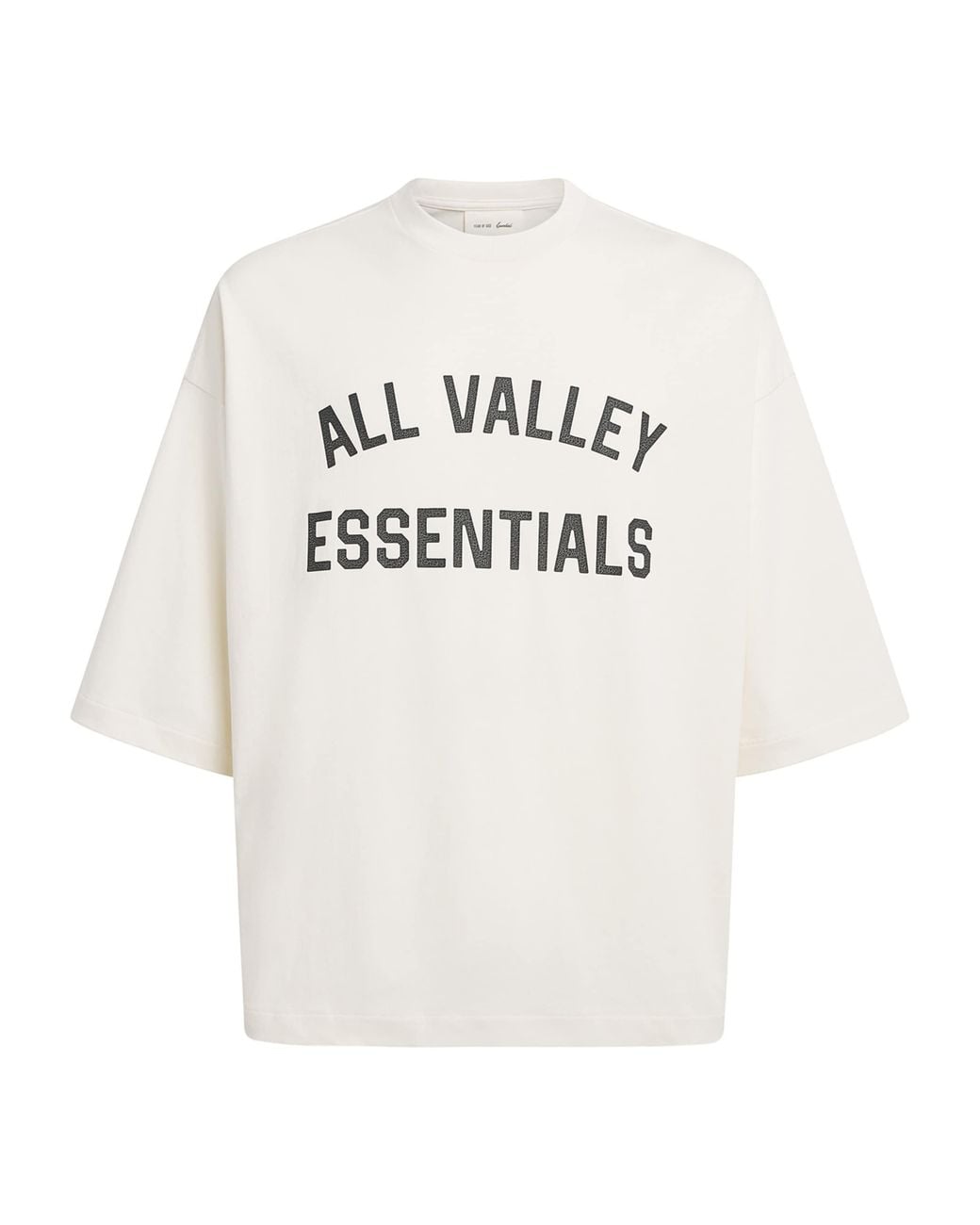 Fear Of God White Cotton Boxy Merch T-Shirt for men