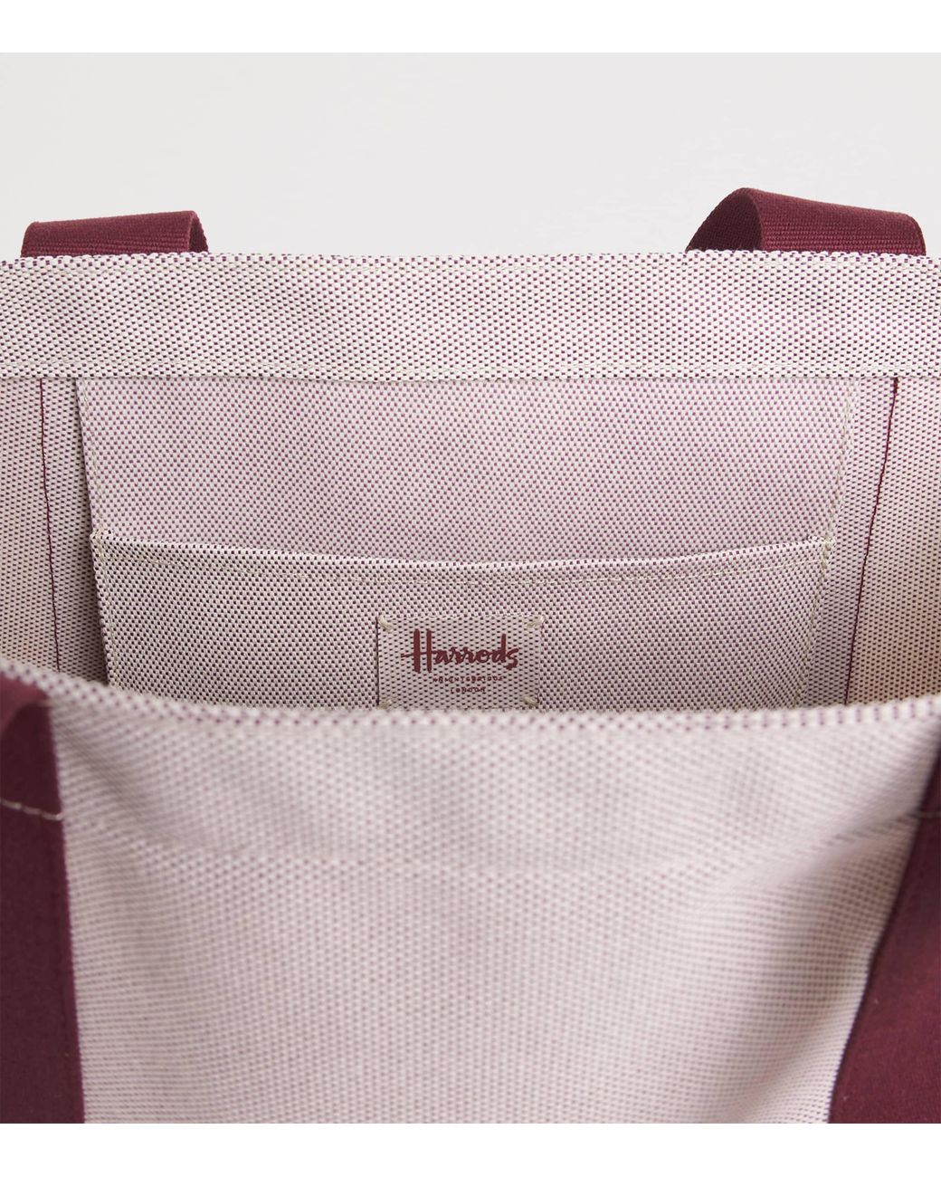 Harrods Purple Medium Logo Tote Bag