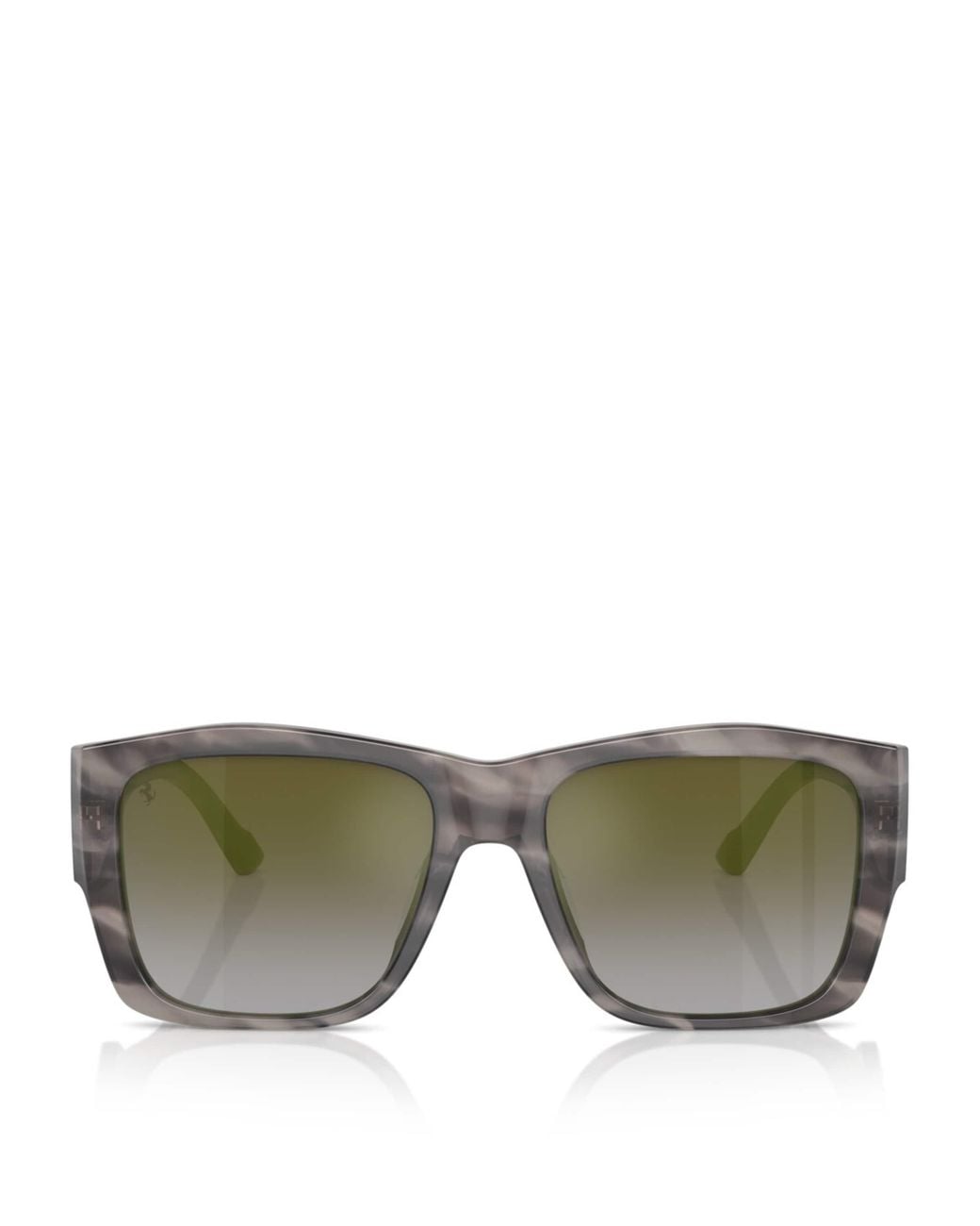 Ferrari Green Acetate Square Sunglasses