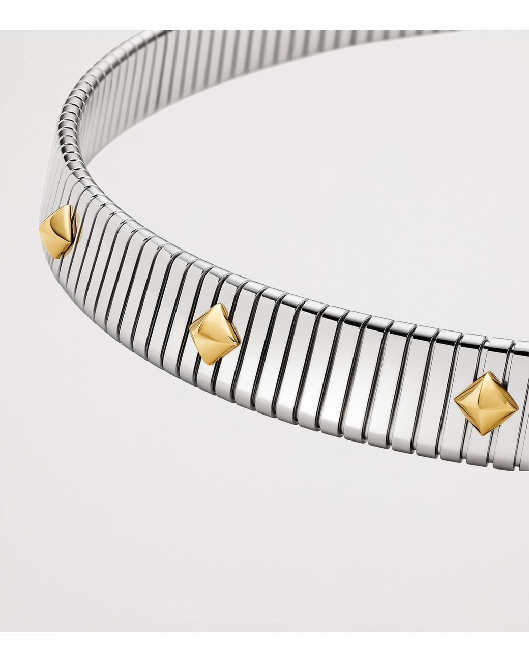 BVLGARI Metallic And Stainless Steel Tubogas Necklace