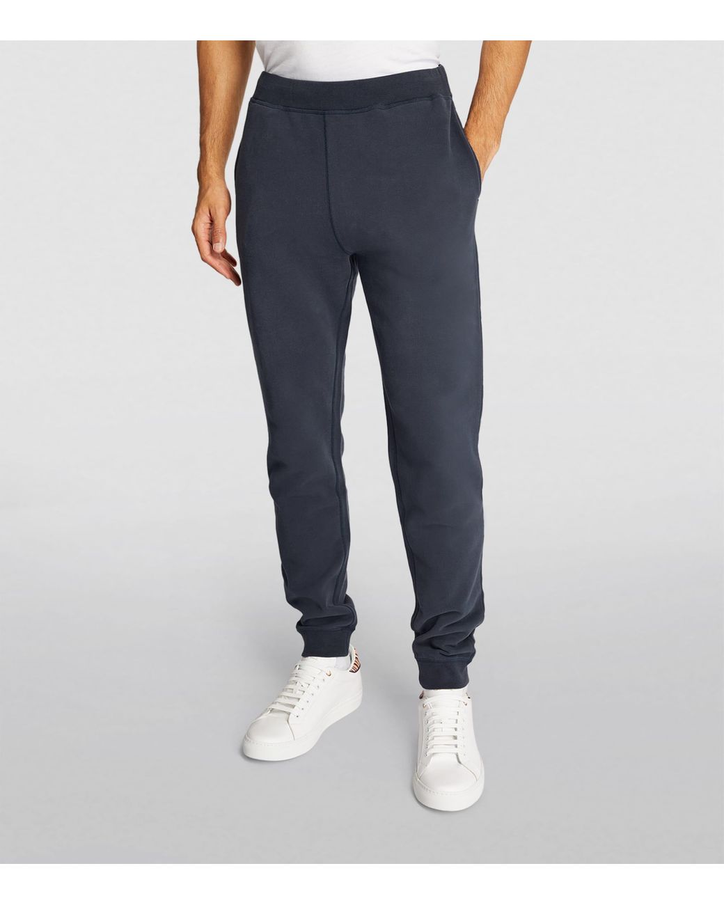 Sunspel Blue Loopback Sweatpants for men