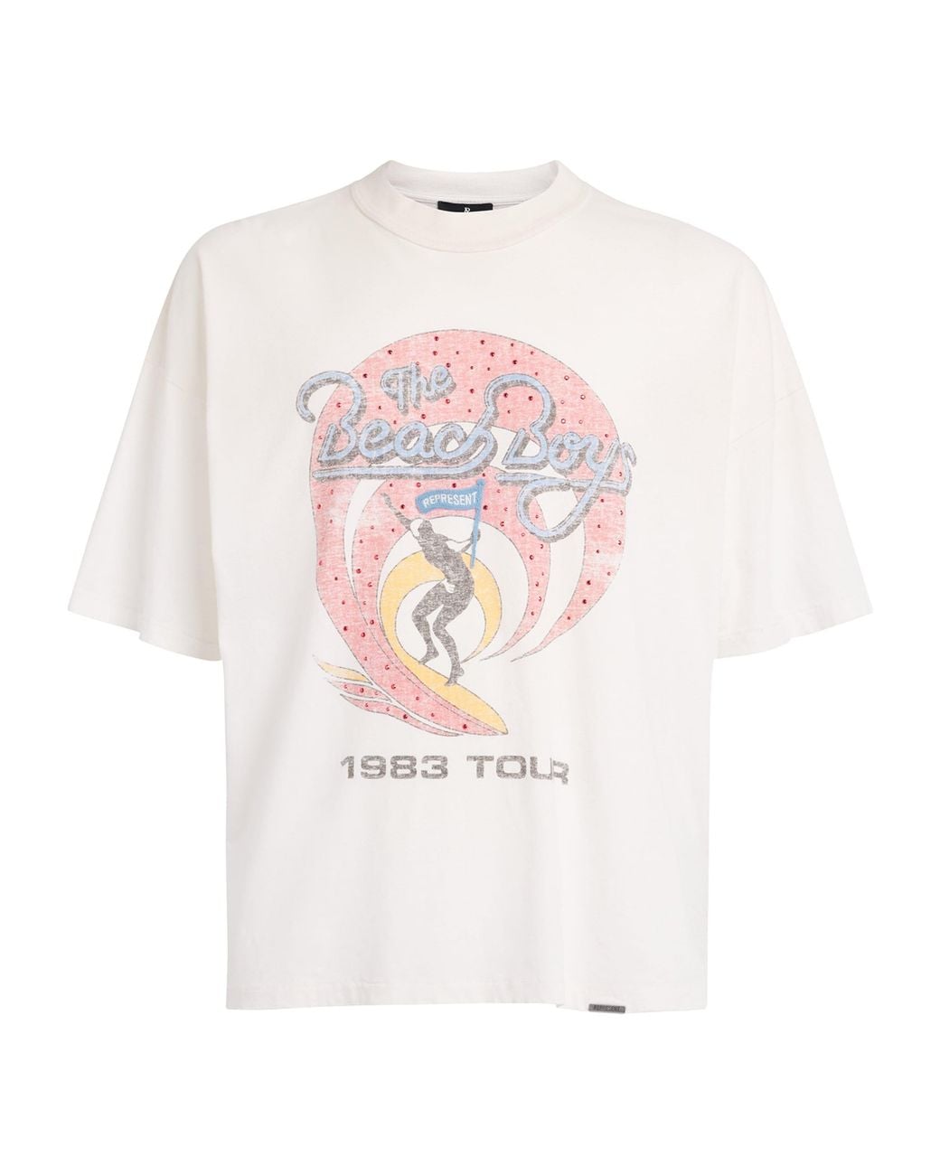 Represent White X Beach Boys Tour T-Shirt for men