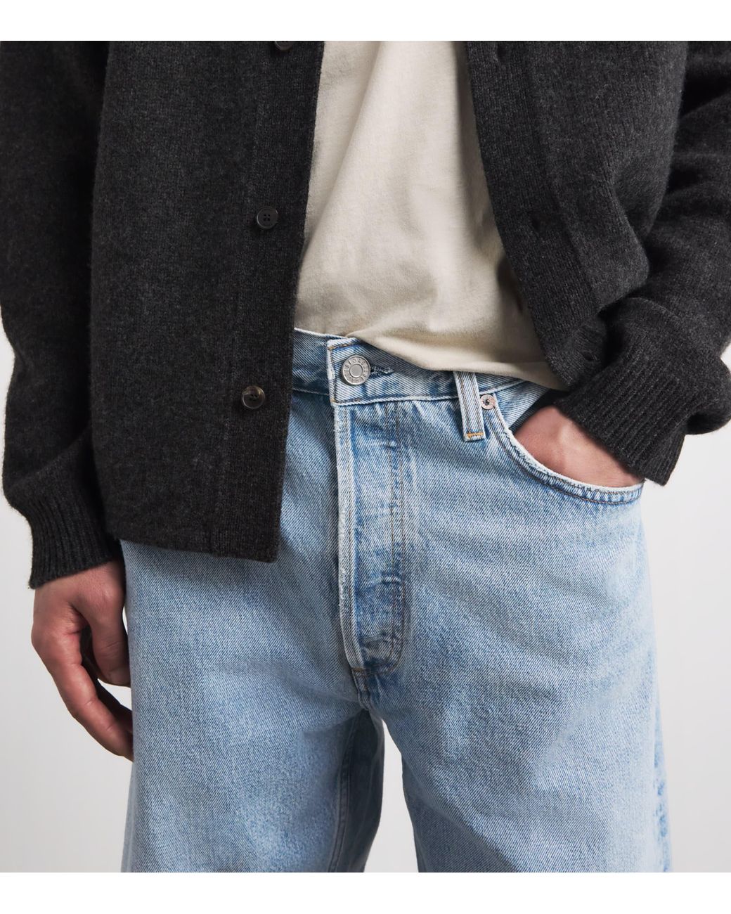 Agolde Blue Afton Wide-Leg Jeans for men