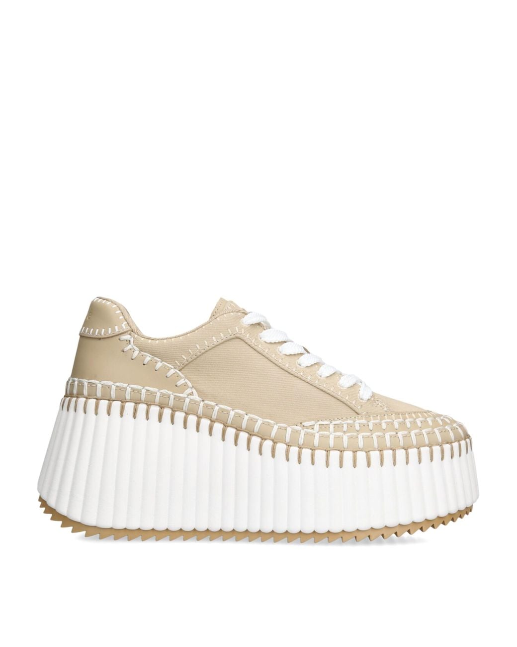 Chloé Natural Nama Runner Platform Sneakers