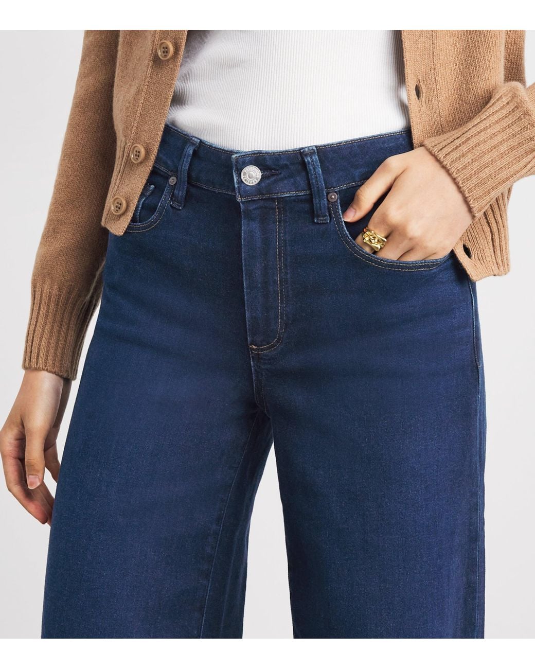 PAIGE Blue Tatum Wide-Leg Jeans