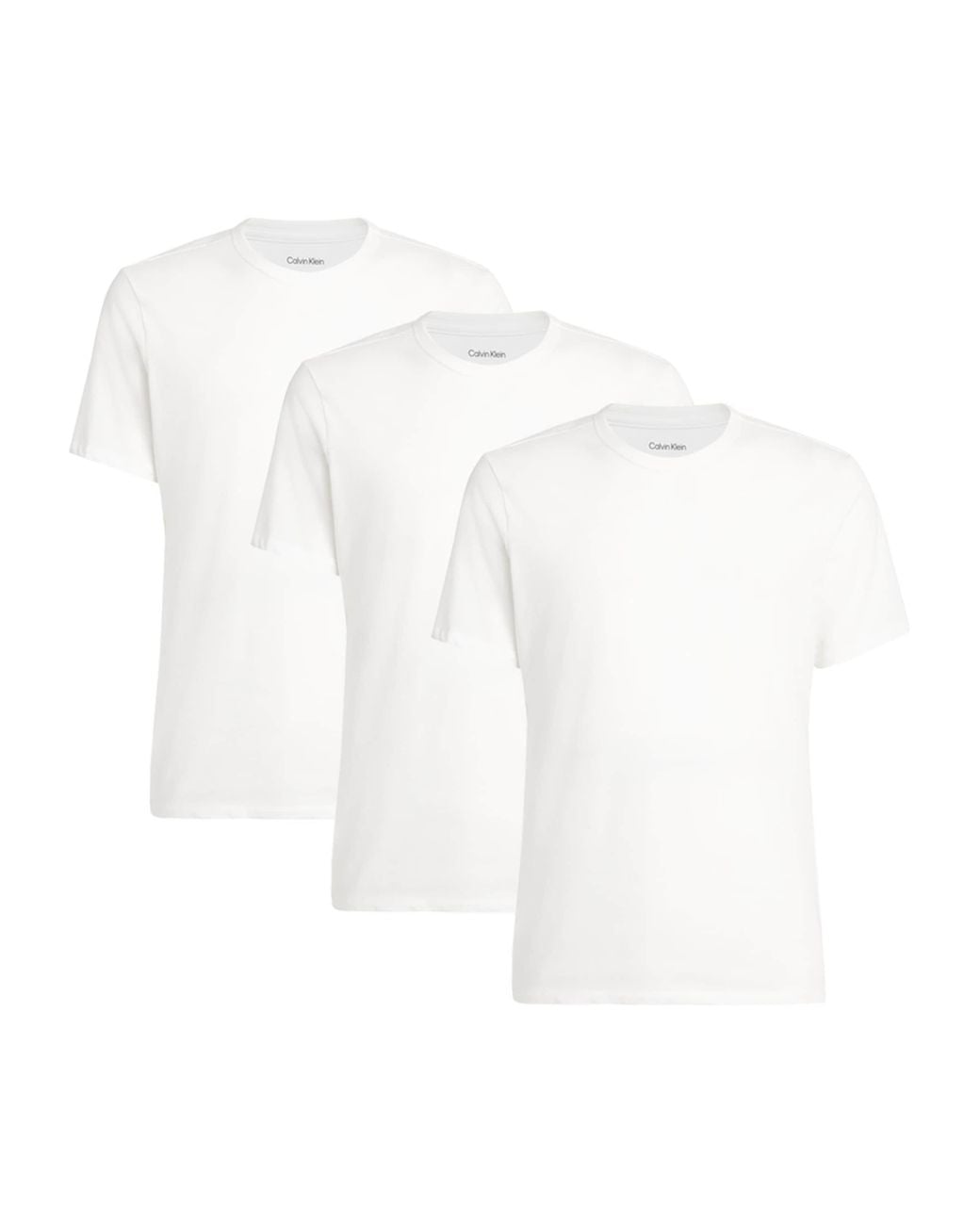 Calvin Klein White Stretch-Cotton T-Shirts for men