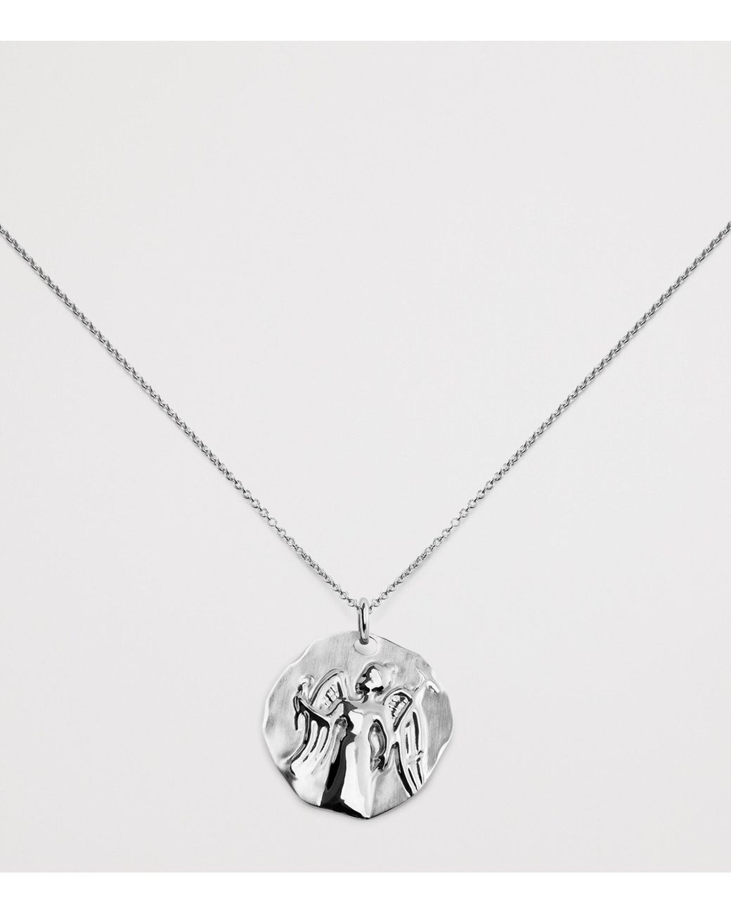 Monica Vinader White Sterling Virgo Zodiac Necklace
