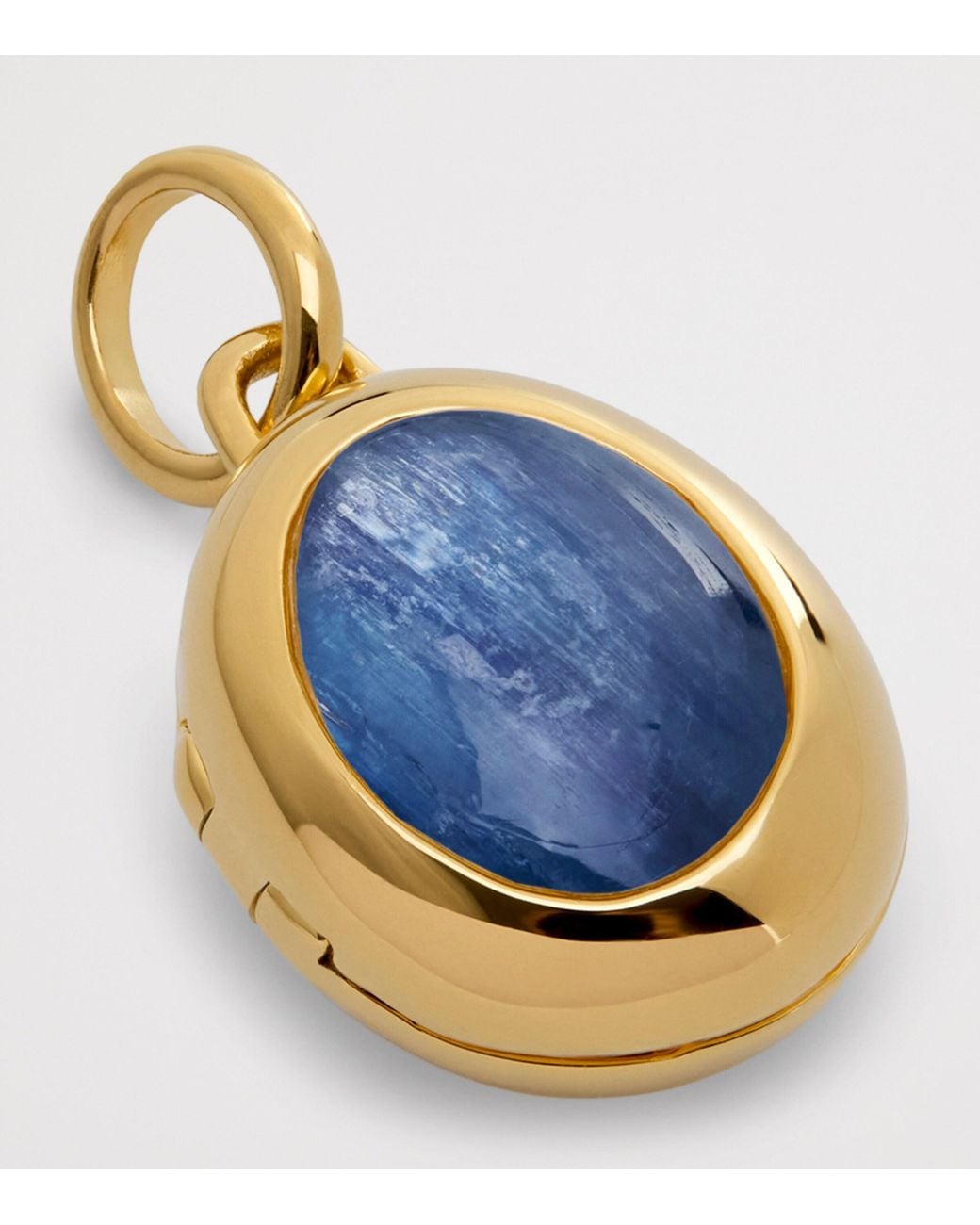 Monica Vinader Blue Vermeil And Kyanite September Birthstone Locket