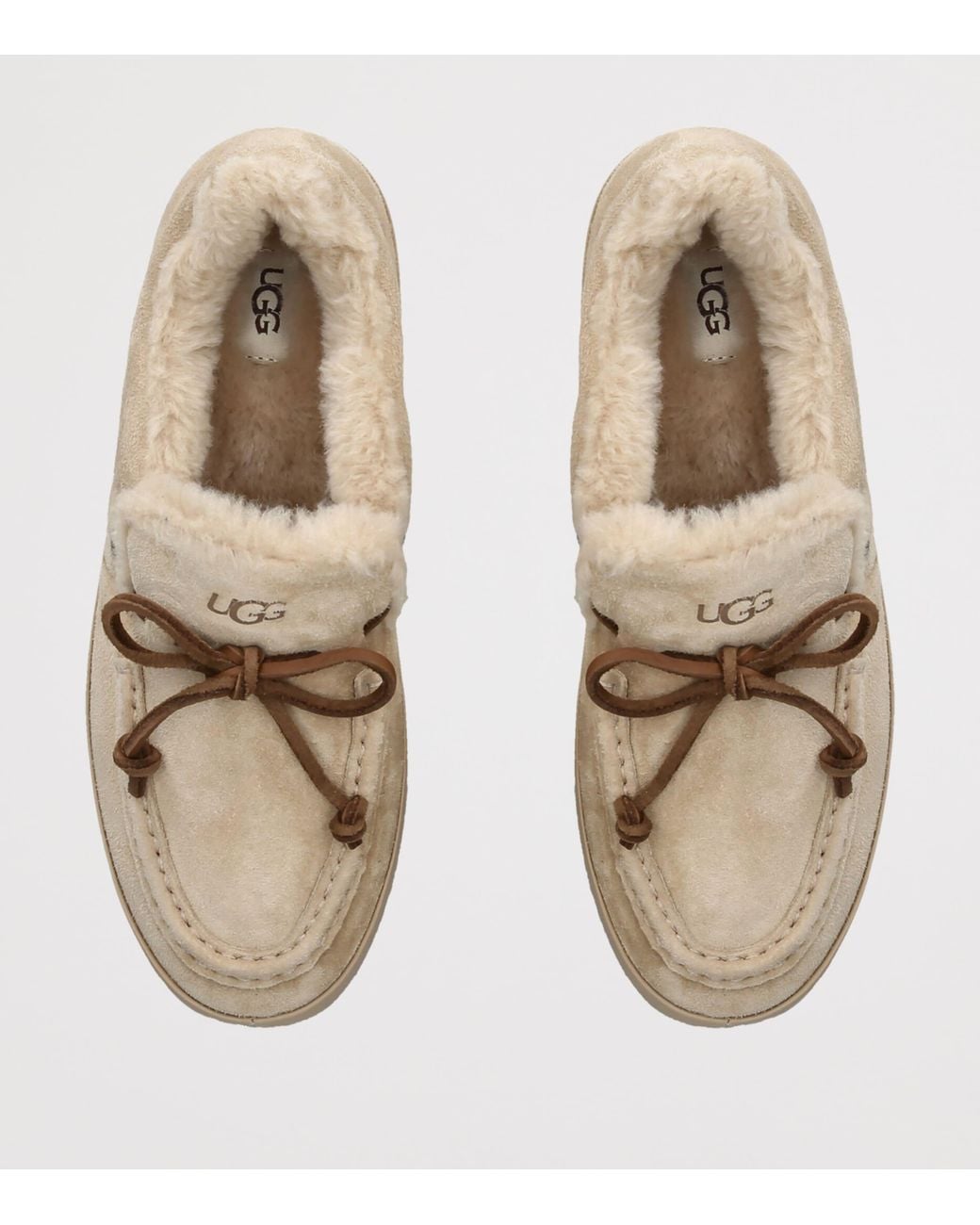 Ugg Natural Suede Quill Slip-On Shoes