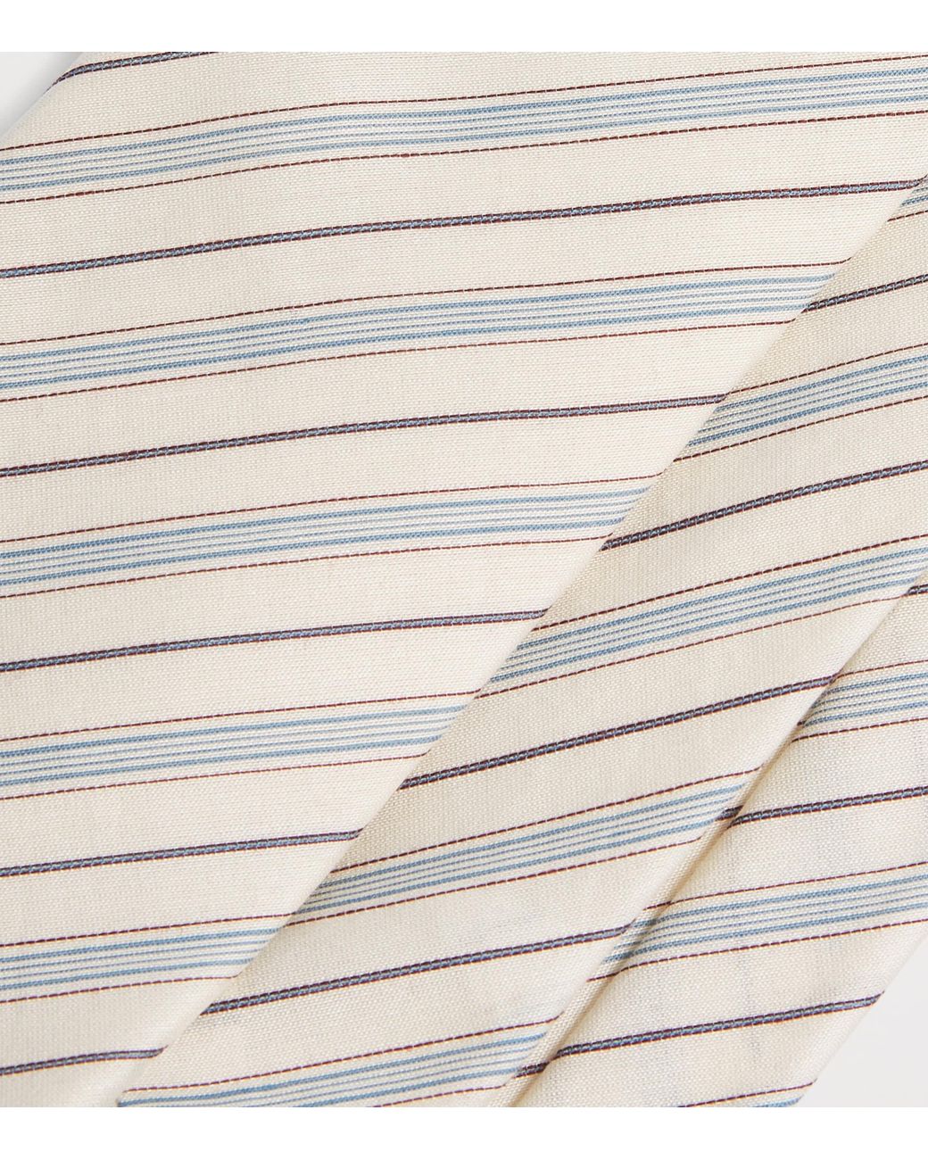 Paul Smith White Shirting Stripe Tie for men