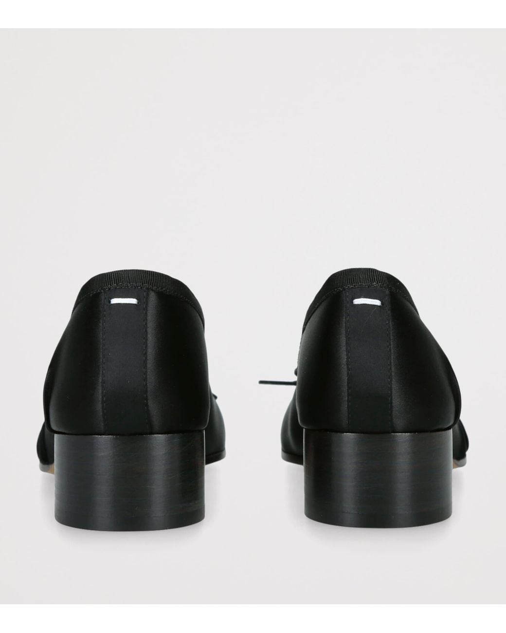 Maison Margiela Black Satin Tabi Ballerina Pumps 30