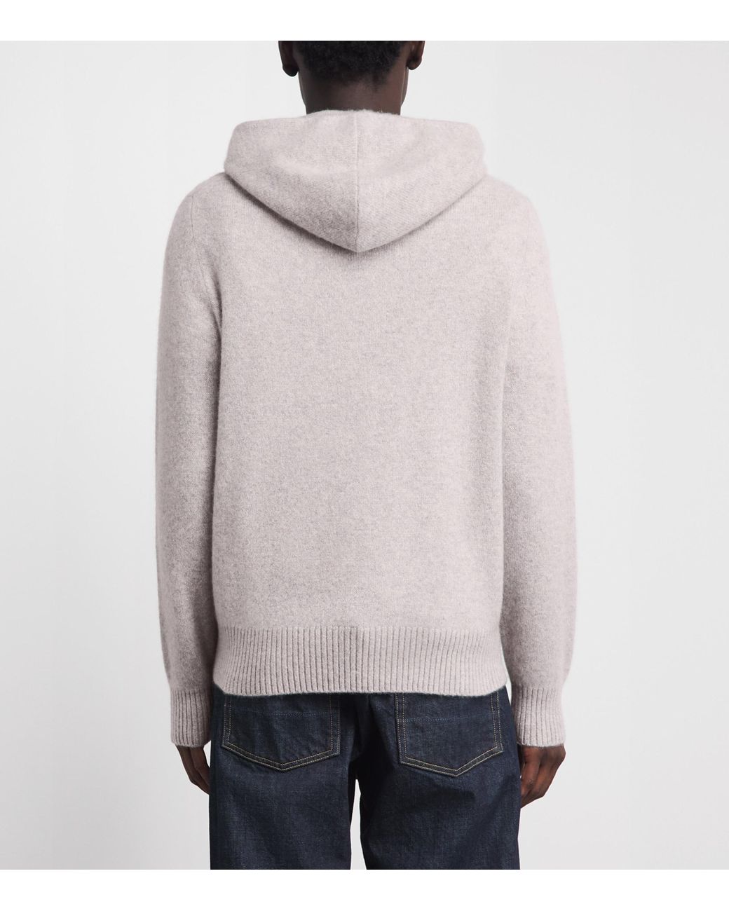 Vince White Cashmere Hoodie for men