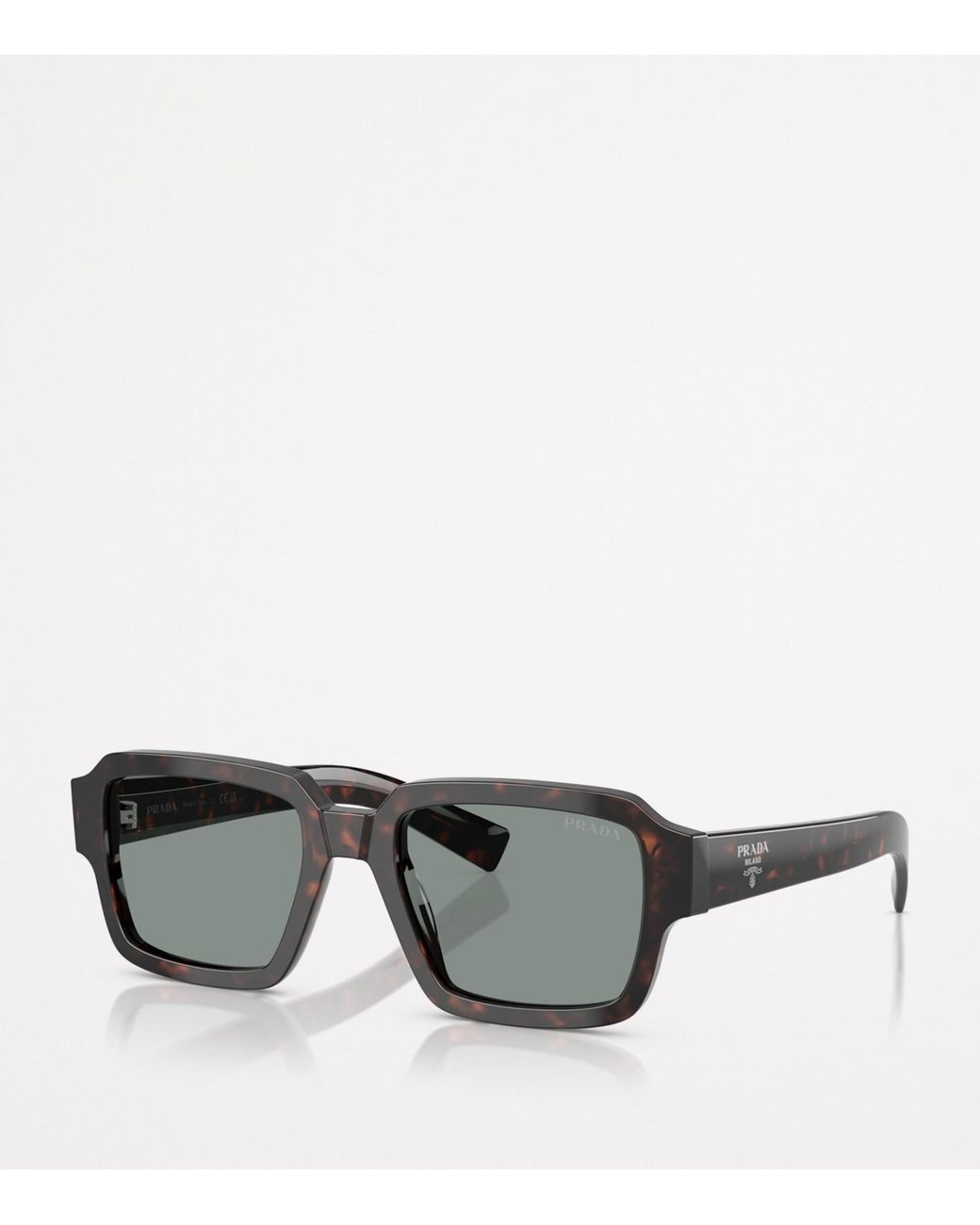 Prada Gray Injected Pr02Zs Sunglasses for men