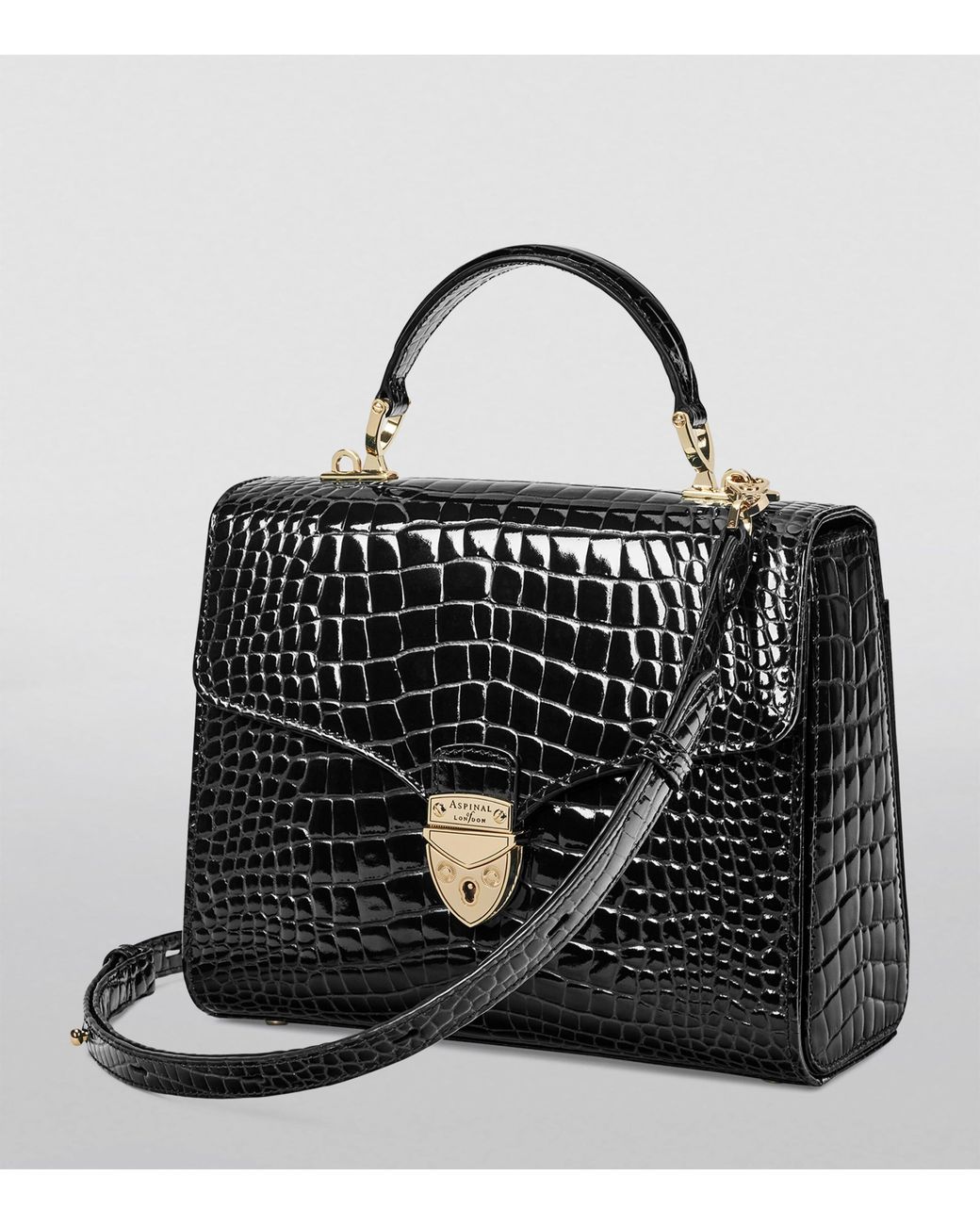 Aspinal Black Mayfair Top-Handle Bag