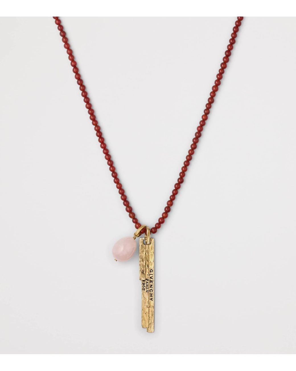 Givenchy Blue Agate Tape Long Necklace