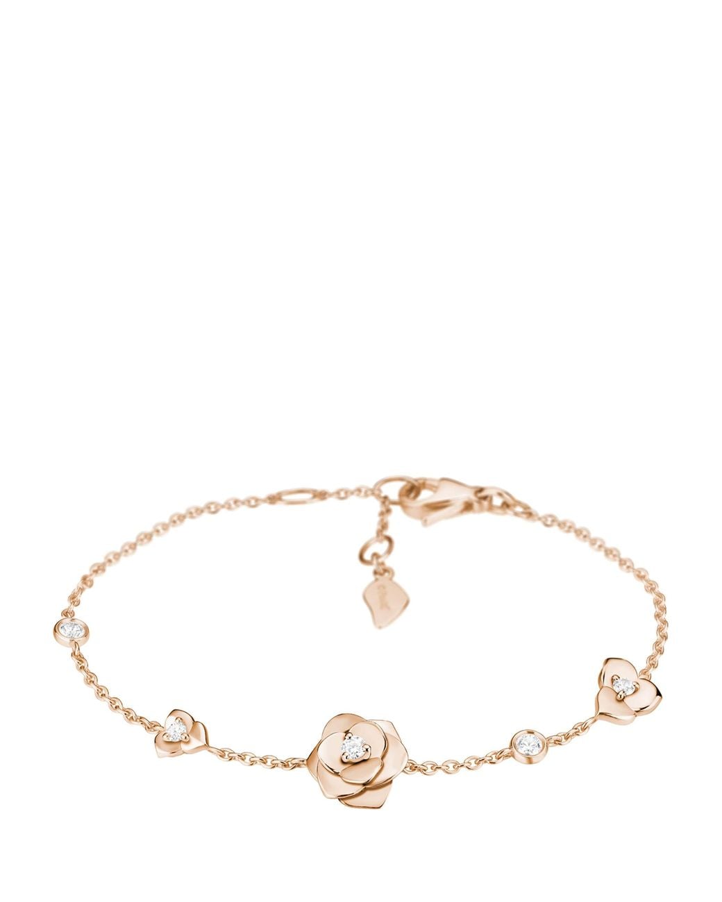 Piaget Metallic And Diamond Rose Bracelet