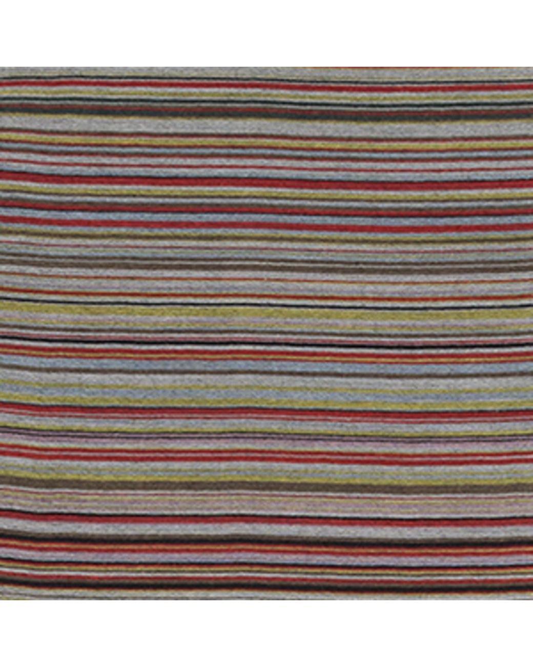 Paul Smith Brown Wool-Silk Signature Stripe Scarf for men