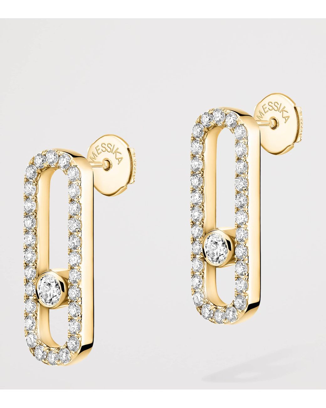 Messika Metallic Move Uno And Diamond Stud Earrings