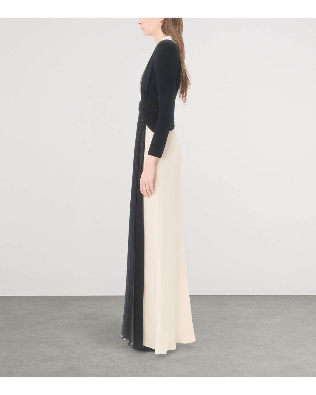 Valentino Black Silk Blazer Gown
