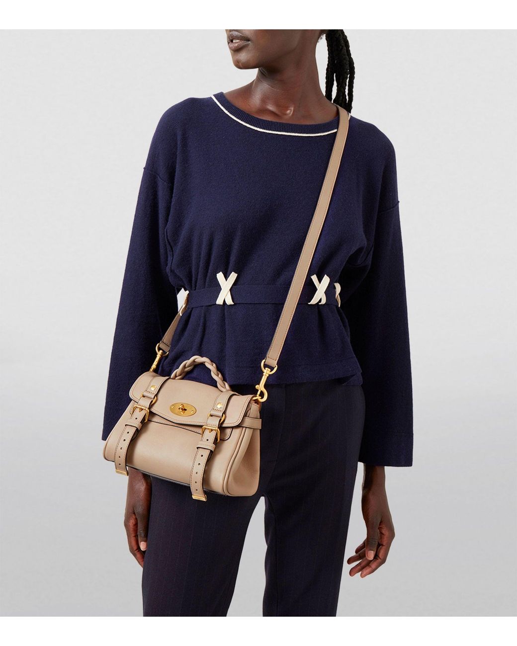 Mulberry Mini Alexa Cross body Bag in Metallic Lyst