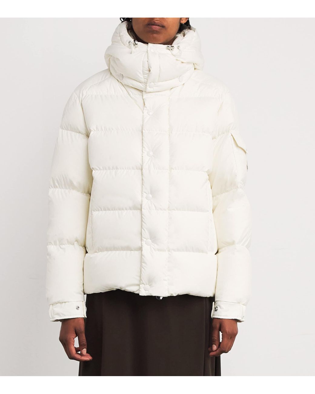 Moncler White Down Maya Puffer Jacket