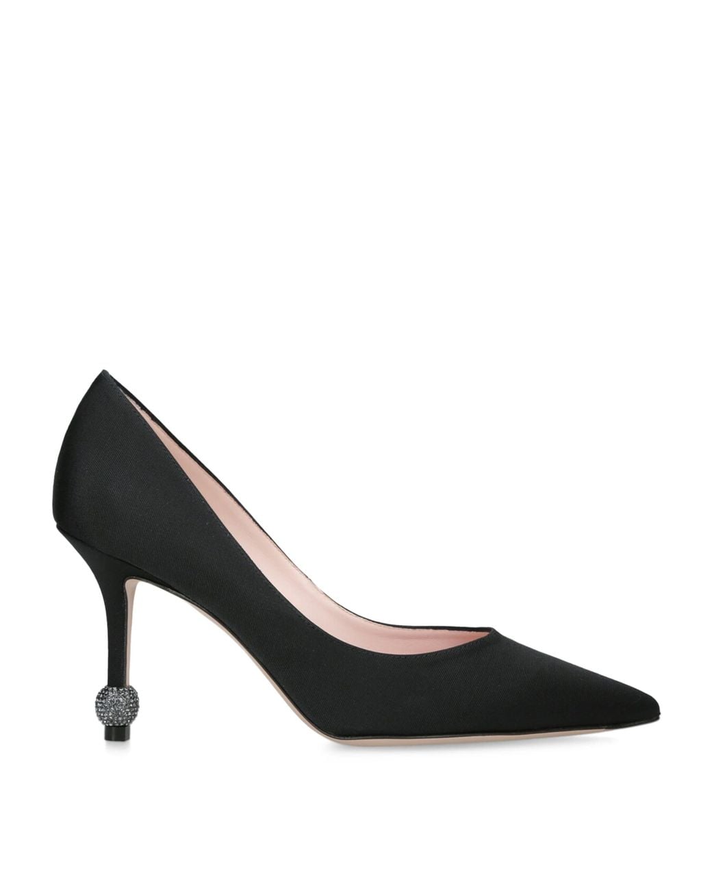 Roger Vivier Black Grosgrain Marlene Pumps 85