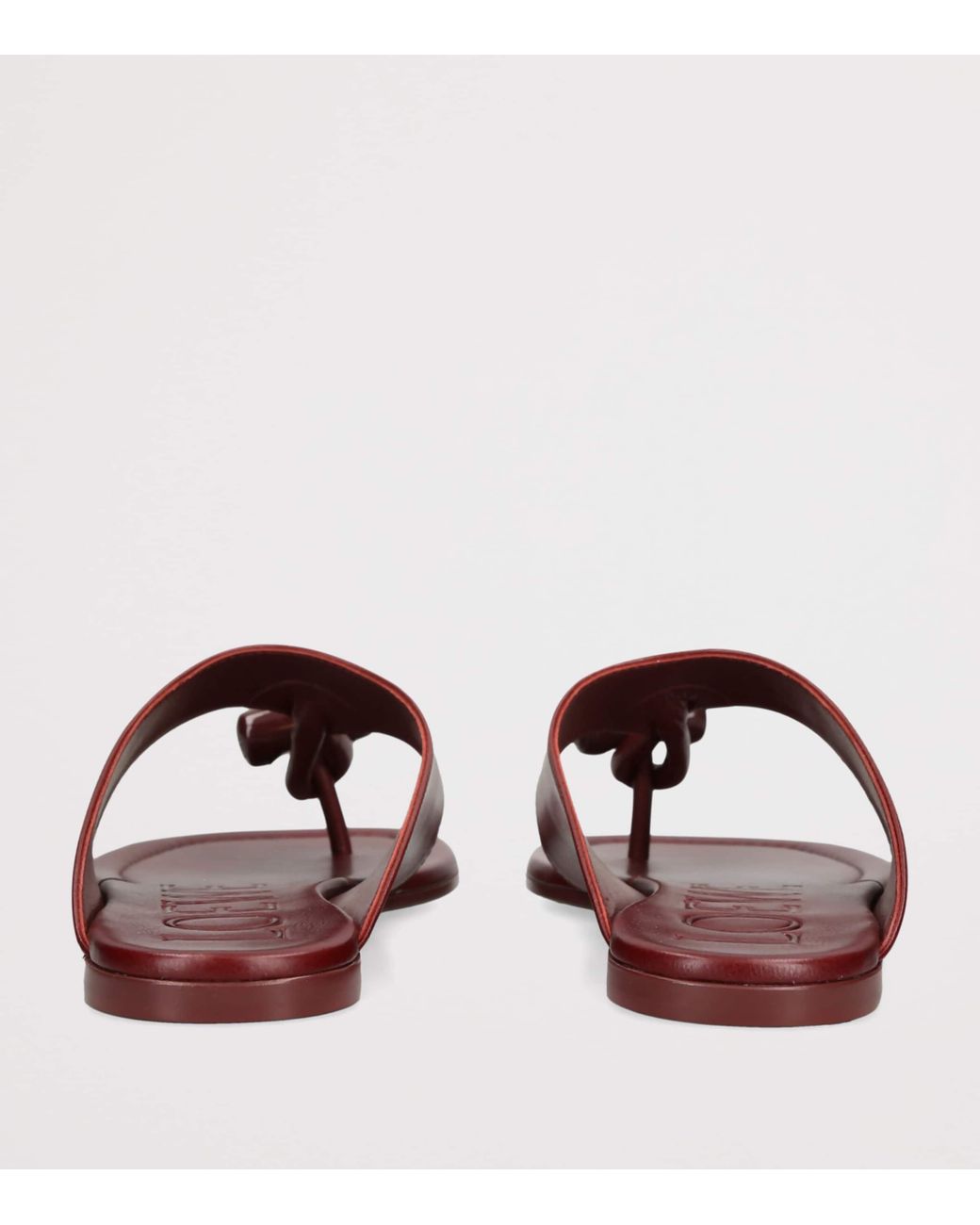 Loewe Brown Leather Toggle Sandals