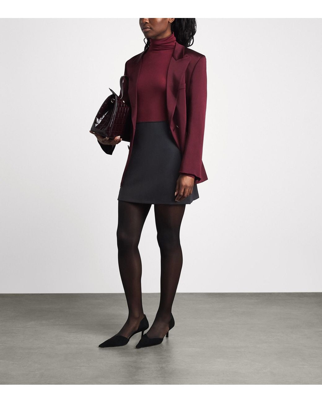 Wolford Black Jersey Grace Mini Skirt