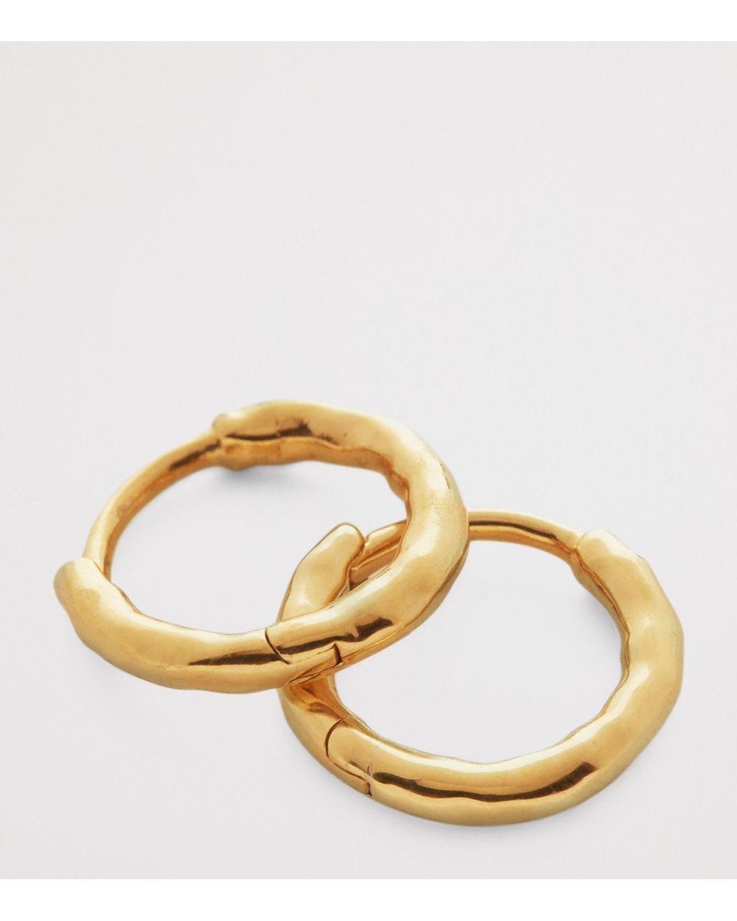 Monica Vinader Metallic Mini Vermeil Mv Siren Muse Huggie Earrings