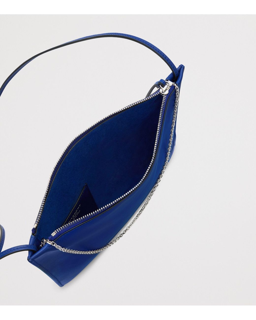 Givenchy Blue Leather Voyou Shoulder Bag