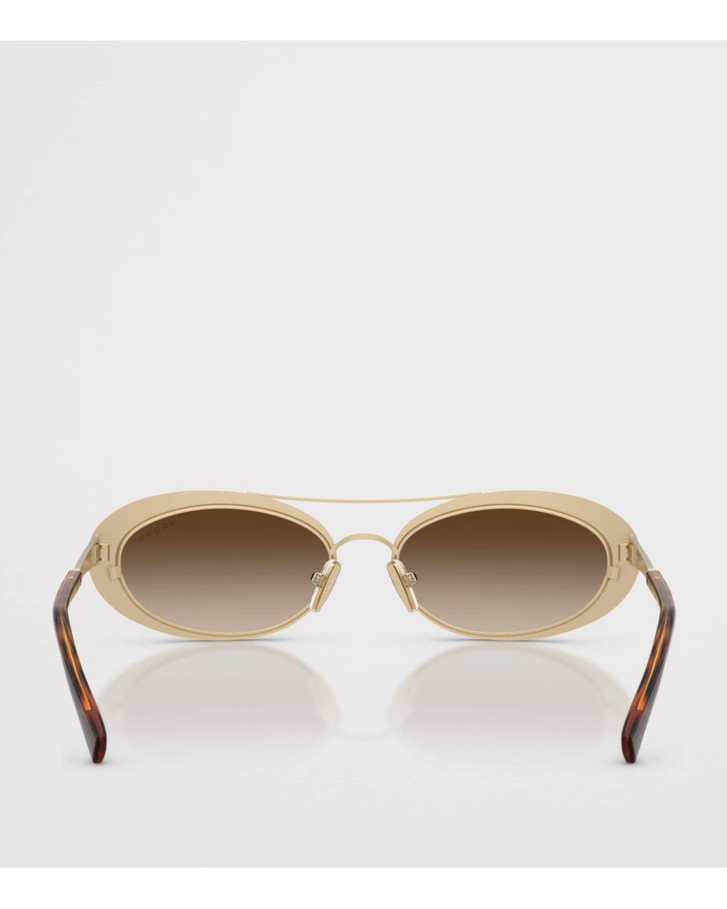 Vogue Natural Rhinestone Oval Sunglasses