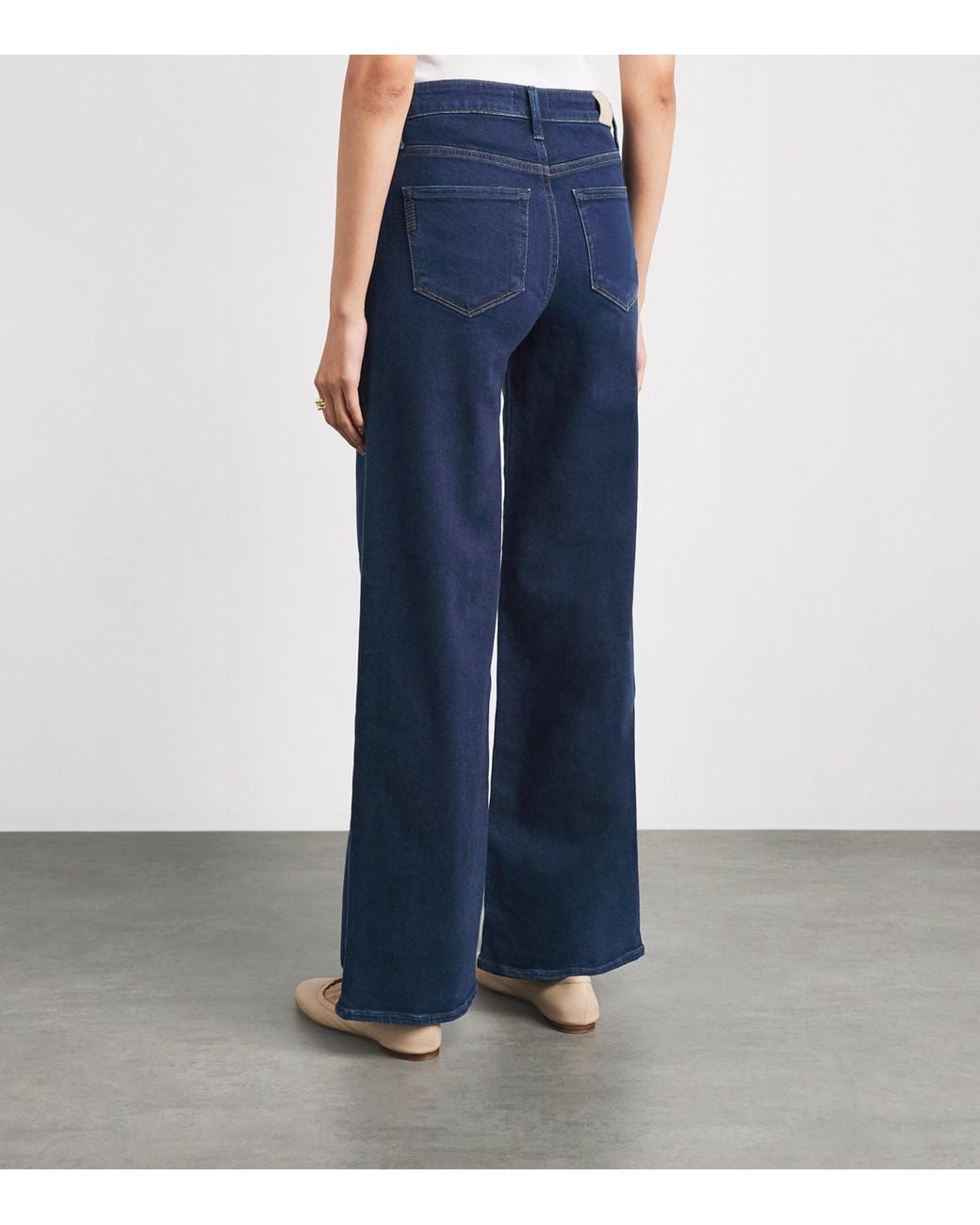 PAIGE Blue Tatum Wide-Leg Jeans