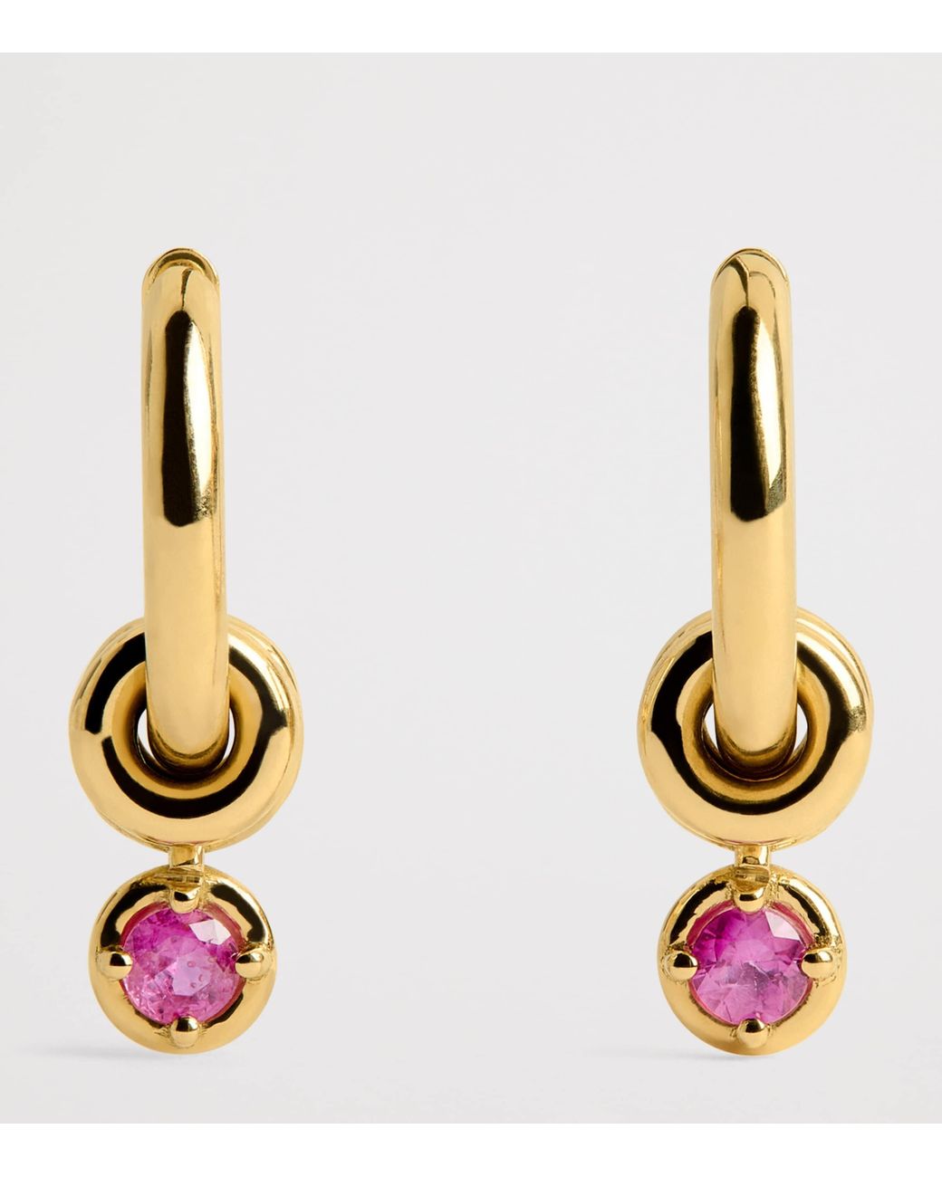 Spinelli Kilcollin Metallic And Sapphire Zahra Hoop Earrings