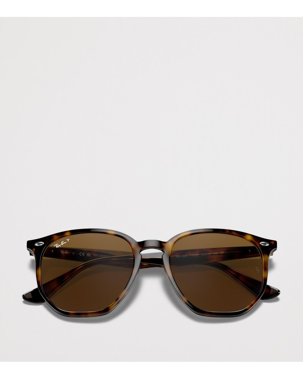 Ray-Ban Brown Tortoiseshell Irregular Sunglasses