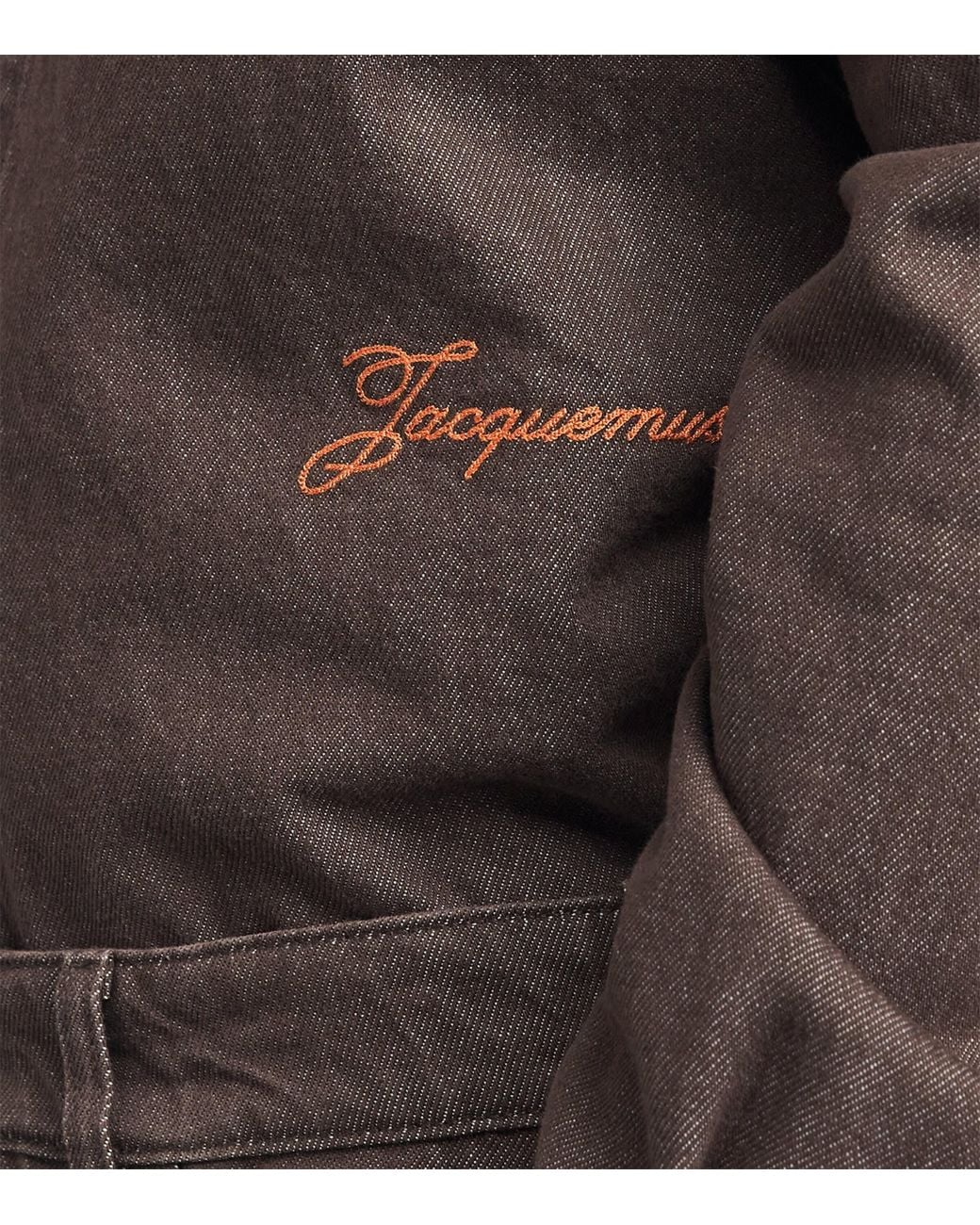 Jacquemus Brown Simon Denim Shirt for men
