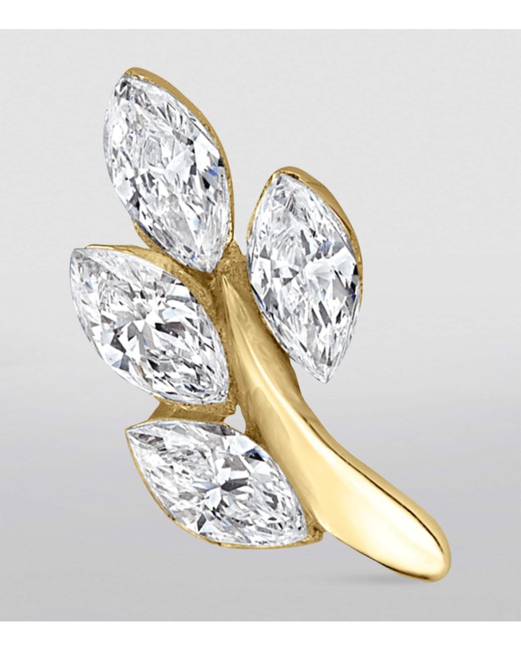 Maria Tash Metallic Diamond Vine Threaded Stud Earring