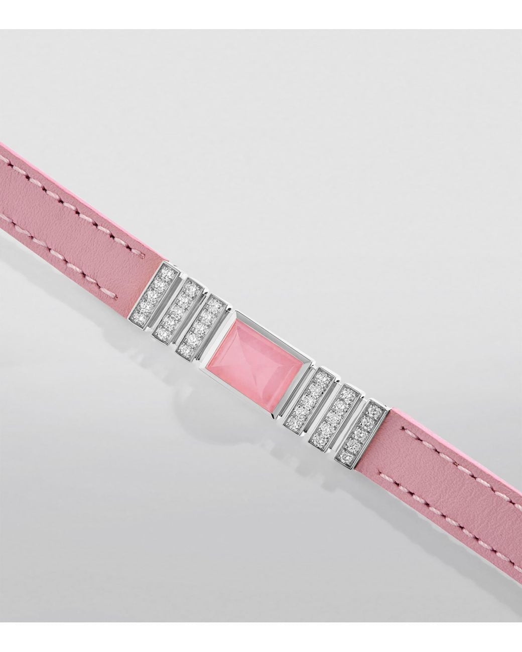 Marli New York Pink Diamond And Nappa Leather Unii Bracelet