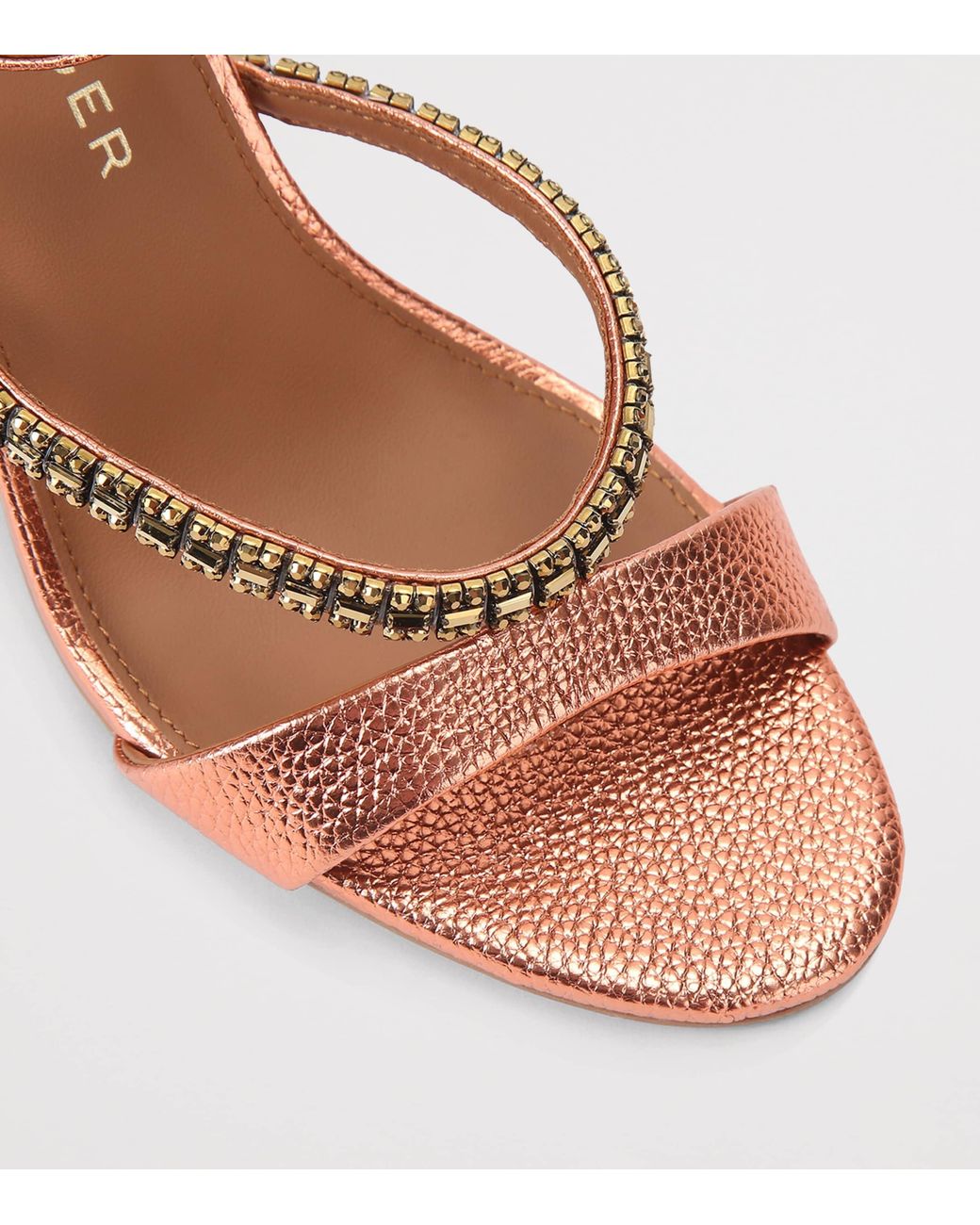 Kurt Geiger Pink Leather Embellished Sandals