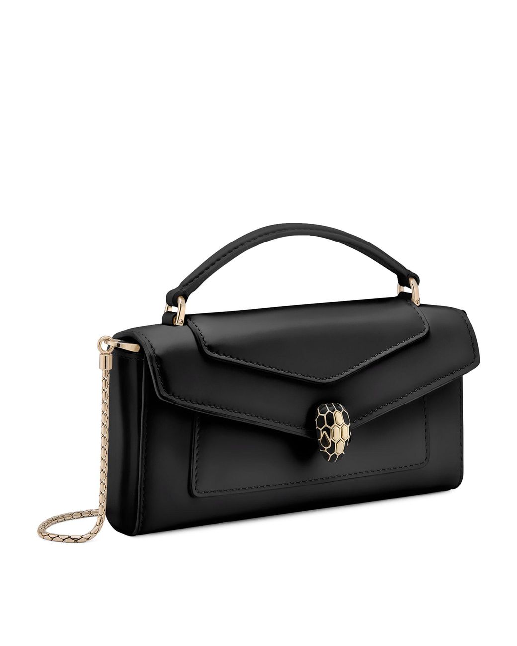 BVLGARI Serpenti Forever Cross-body Phone Bag in Black | Lyst