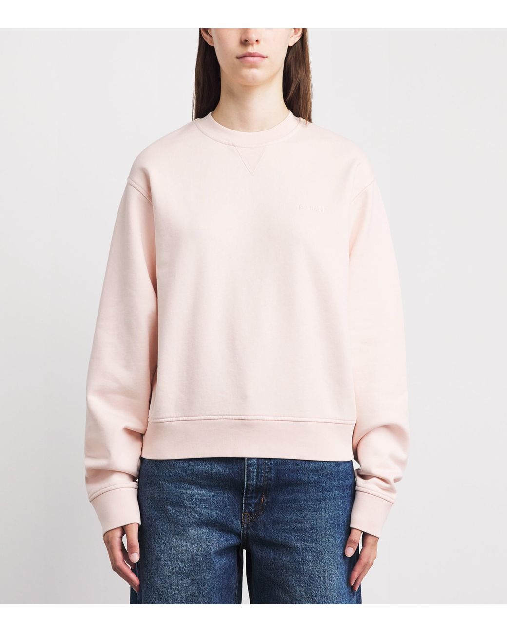 Barbour Pink Cotton Crew-Neck Sweatshirt