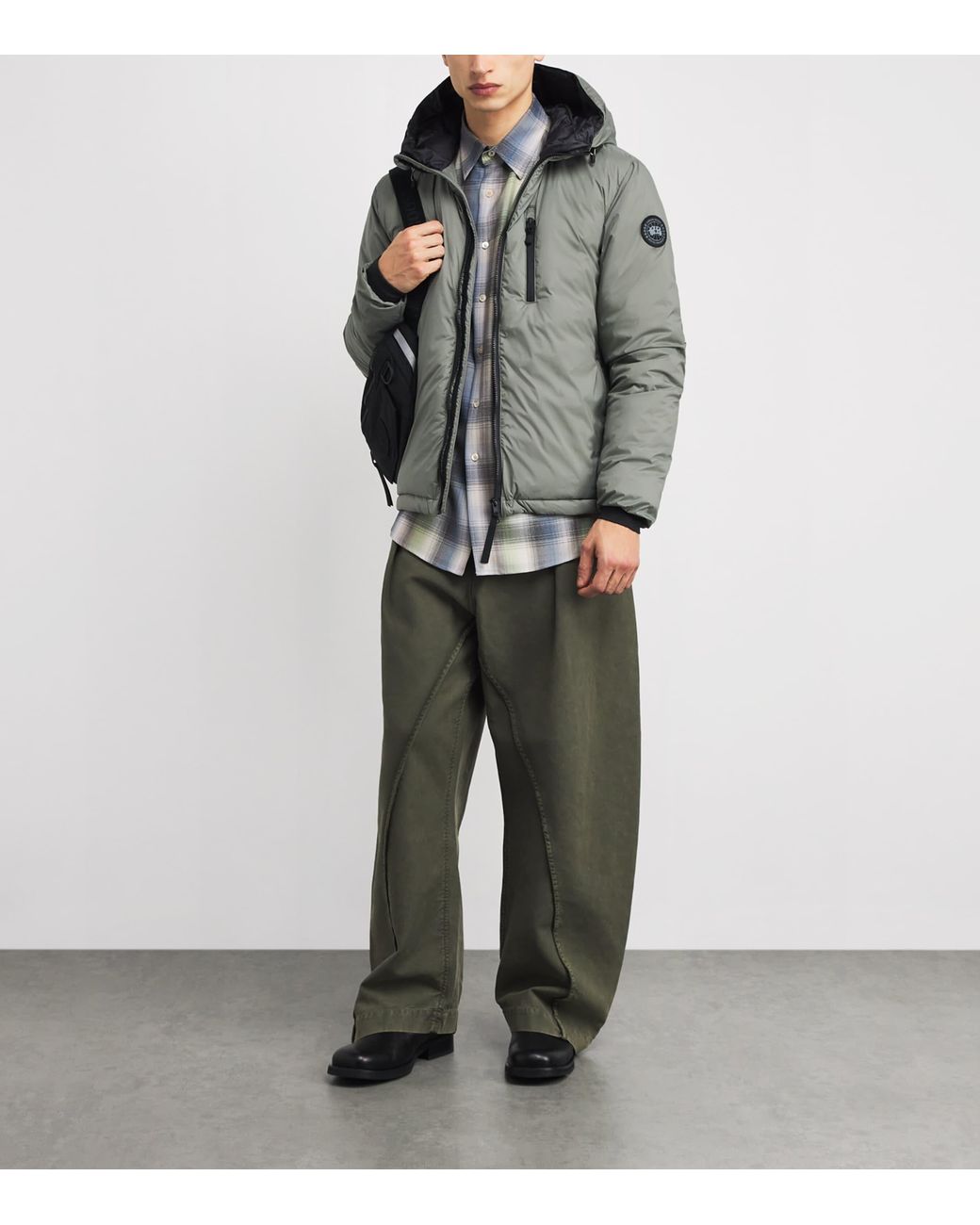 Canada Goose Gray Lodge Down Jacket for men