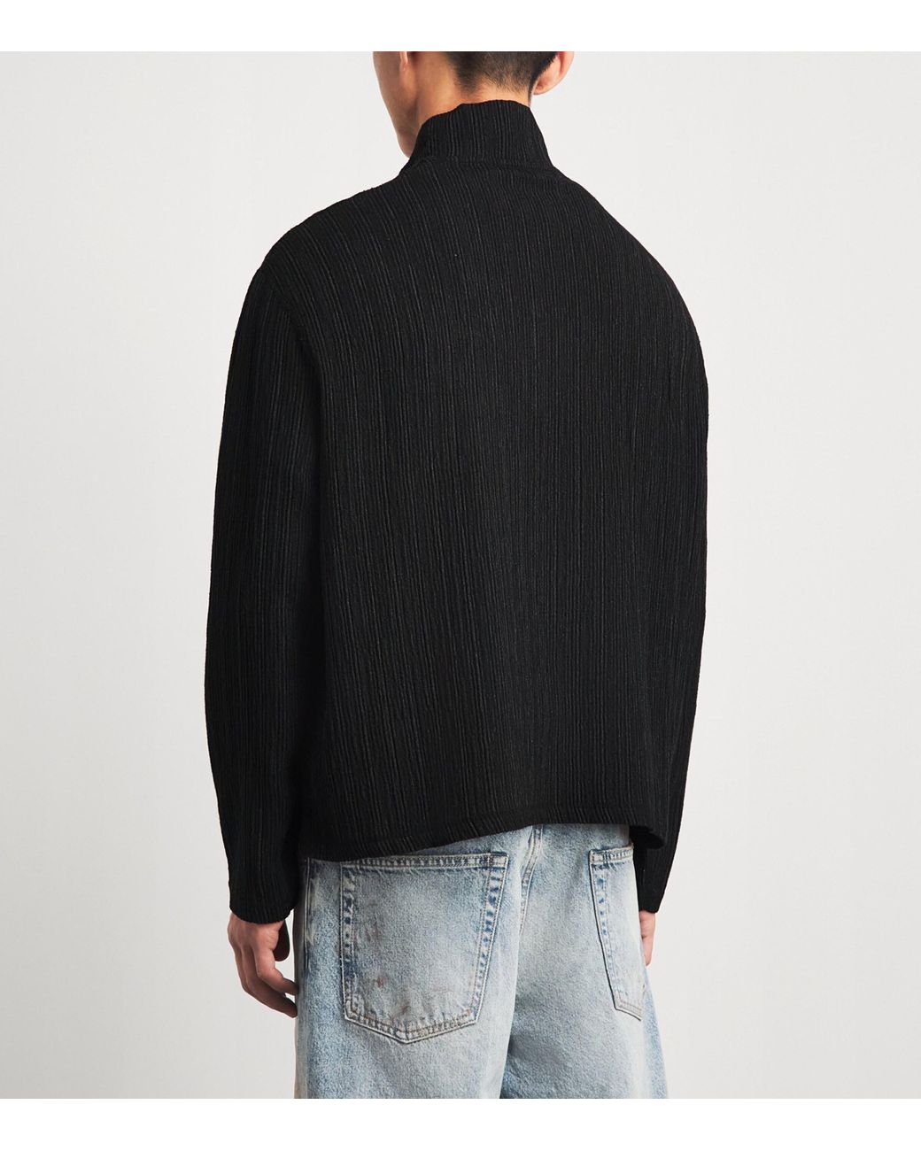 Our Legacy Black Shrunken Full-Zip Cardigan for men
