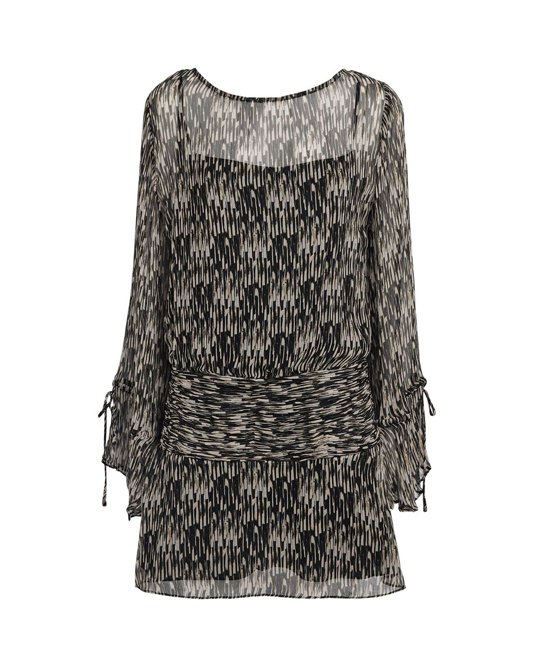 Staud Gray Beatrix Mini Dress