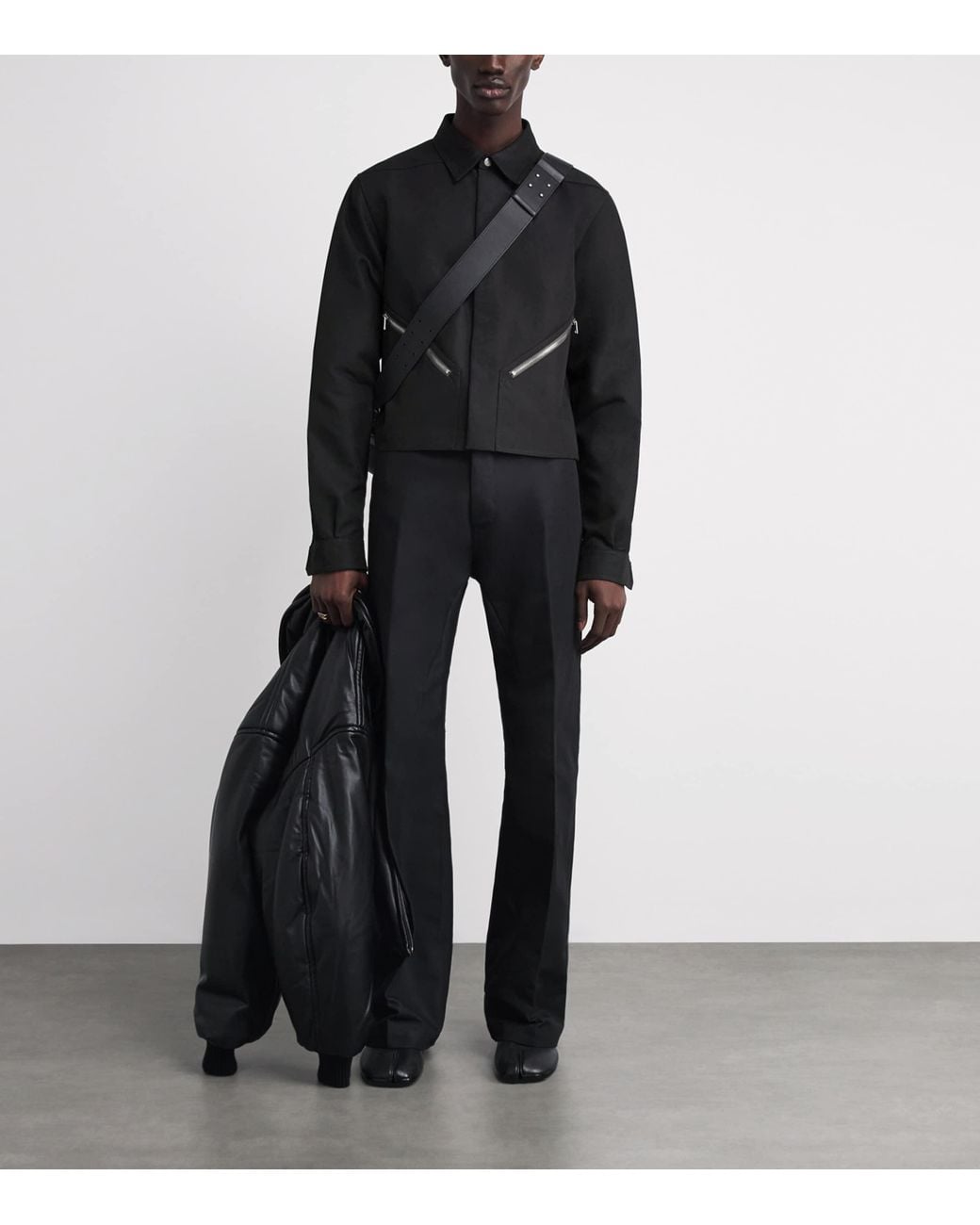 Rick Owens Tour Alice Shirt Jacket in Black for Men | Lyst