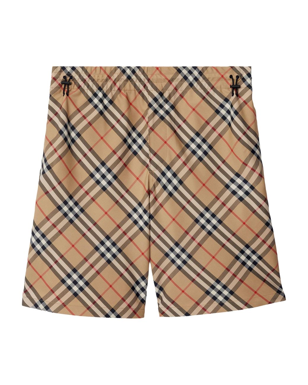 Burberry Yellow Relaxed Check Shorts for men