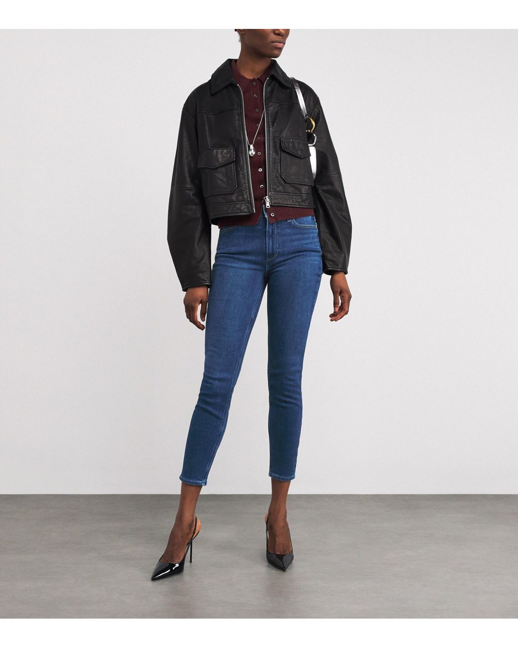 PAIGE Blue Hoxton Skinny Jeans